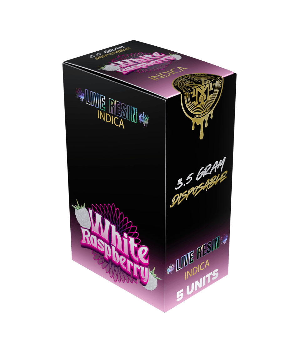 WHITE RASPBERRY INDICA | LIVE RESIN 3500 MG DISPOSABLE - Image 2