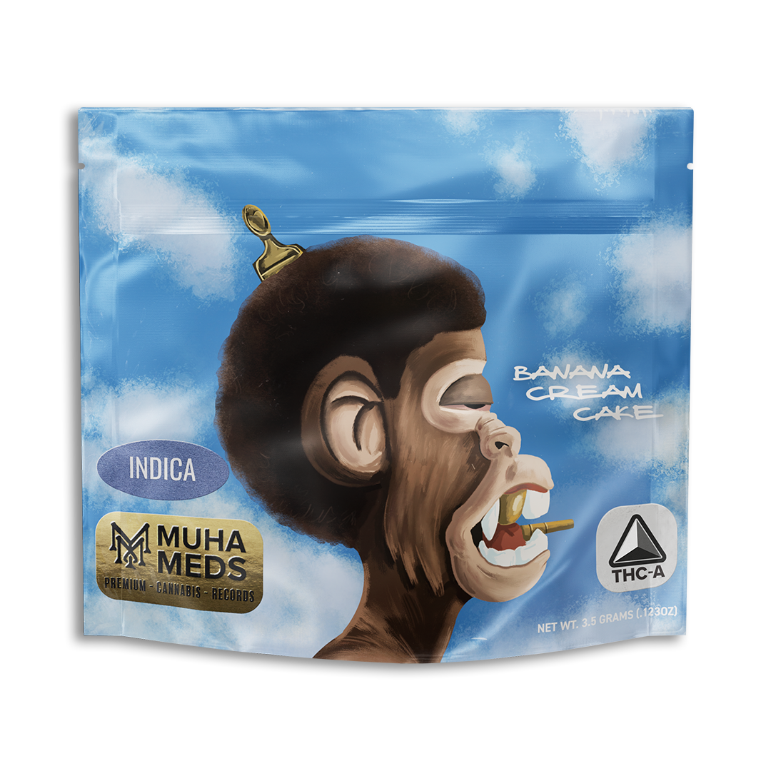 BANANA CREAM CAKE INDICA | THC-A 3.5G FLOWER BAG